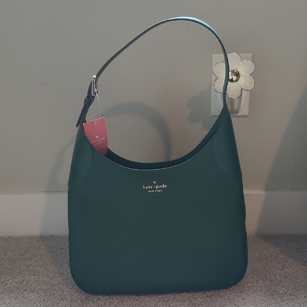 Kate Spade Dark Green Hobo Shoulder Bag